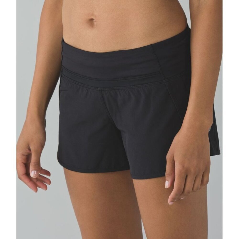 Lululemon Run Times Short *4-way Stretch Black Size 6